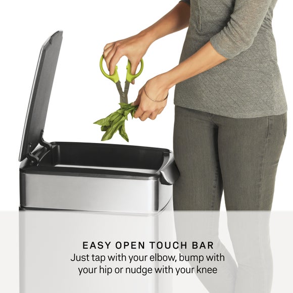 Simplehuman 30L Rectangular Touch-Bar Bin