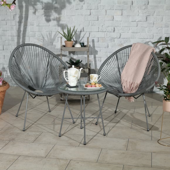 Monaco 2 Seater Egg Chair Bistro Set