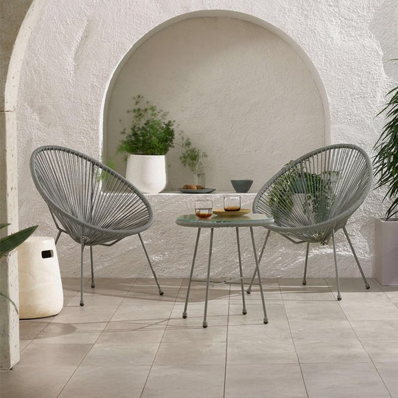 Monaco 2 Seater Egg Chair Bistro Set