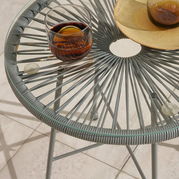 Monaco 2 Seater Egg Chair Bistro Set