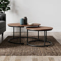 Fulton Coffee Nest of Tables, Pine Effect