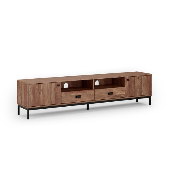 Fulton Pine Extra Wide TV Unit for TVs up to 80"