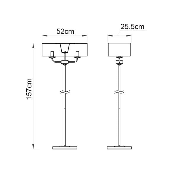 Vogue Katarina 2 Light Floor Lamp, product image 14