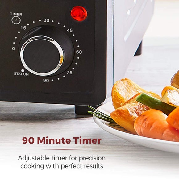 Tower 42L Black Mini Oven with Hot Plates