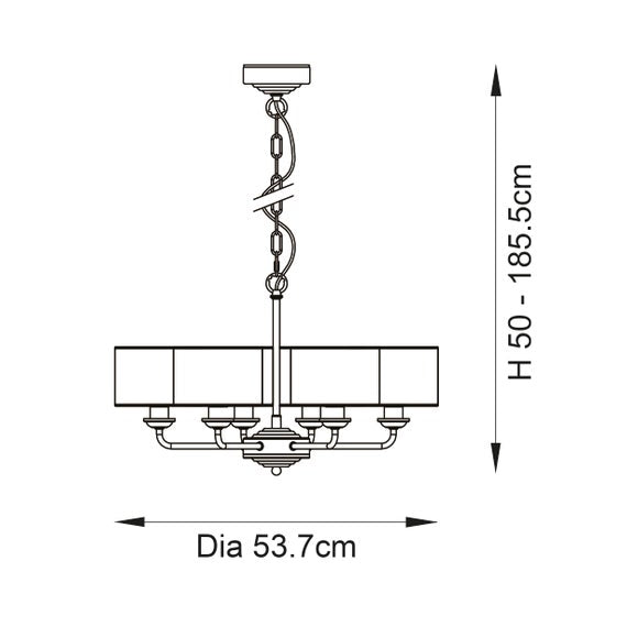 Vogue Sandringham 6 Light Ceiling Light