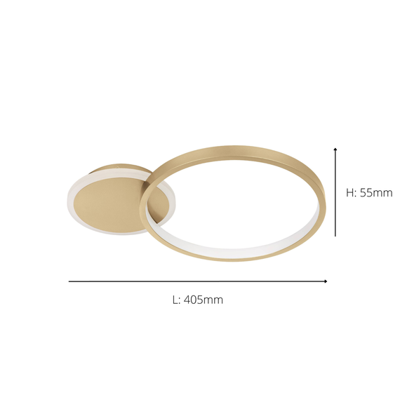 EGLO Gafares LED Flush Ceiling Light, product image 10