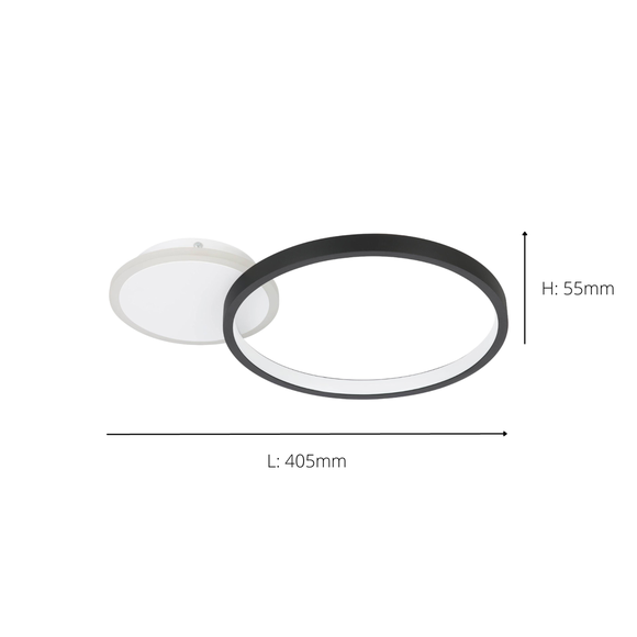 EGLO Gafares LED Flush Ceiling Light, product image 5