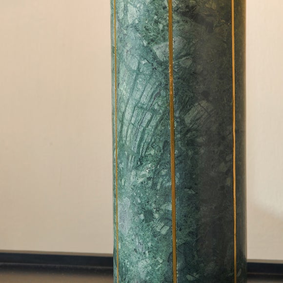 Venetia Green Marble and Gold Tall Table Lamp