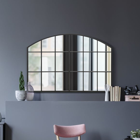 Arcus Arched Window Indoor Outdoor Wide Wall Mirror, product image 1