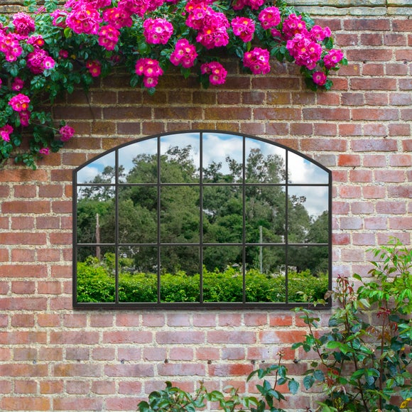 Arcus Arched Window Indoor Outdoor Wide Wall Mirror, product image 2