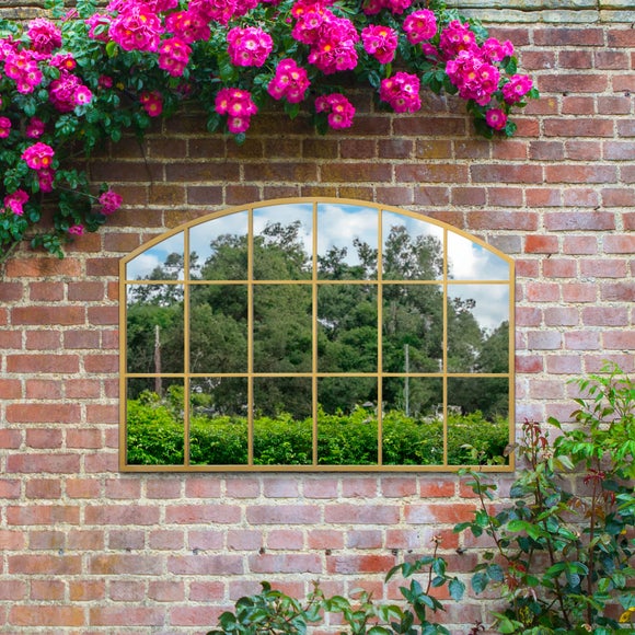 Arcus Arched Window Indoor Outdoor Wide Wall Mirror, product image 10