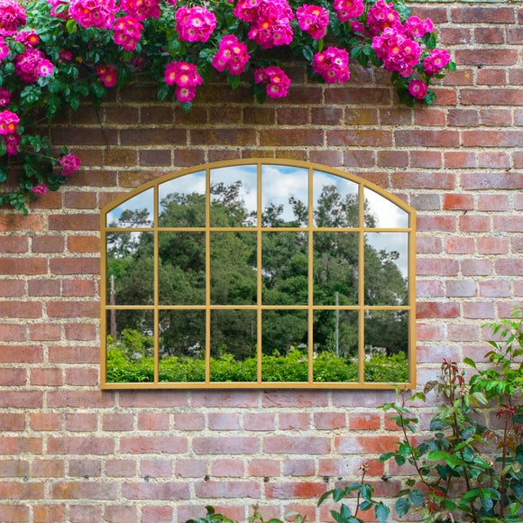 Arcus Arched Window Indoor Outdoor Wide Wall Mirror, product image 6