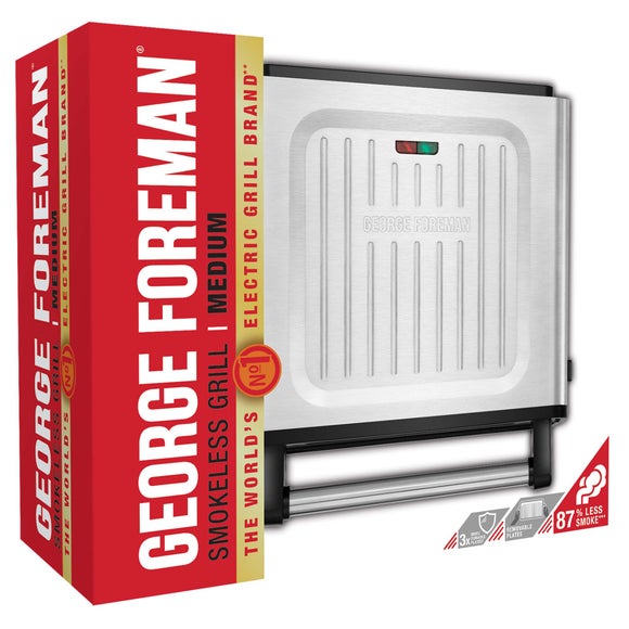 George Foreman Medium Smokeless Grill