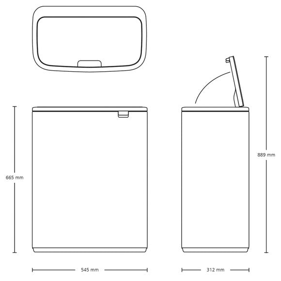Brabantia Bo 60L Touch Bin, product image 19