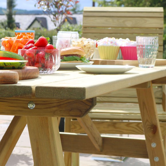 Freya Wooden Garden Dining Table