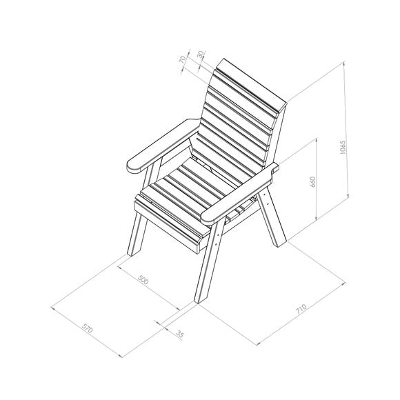 Freya Wooden Garden Chair