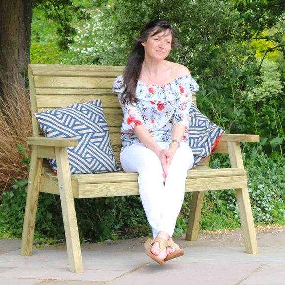Freya 2 Seater Wooden Garden Bench