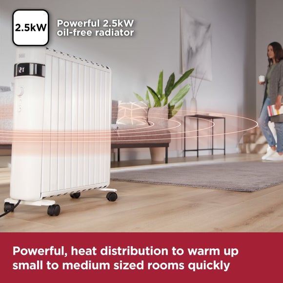 2500W Black And Decker Digital Oil Free Radiator