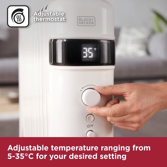 2500W Black And Decker Digital Oil Free Radiator
