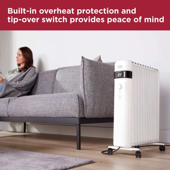 2500W Black And Decker Digital Oil Free Radiator