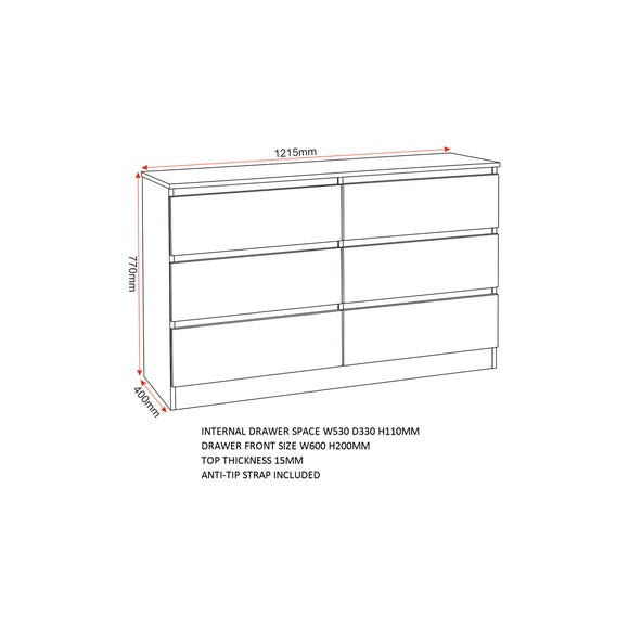 Walker 6 Drawer Chest, product image 22