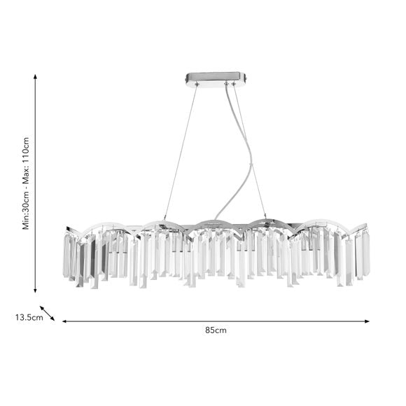 Avila 4 Light Adjustable Diner Ceiling Light
