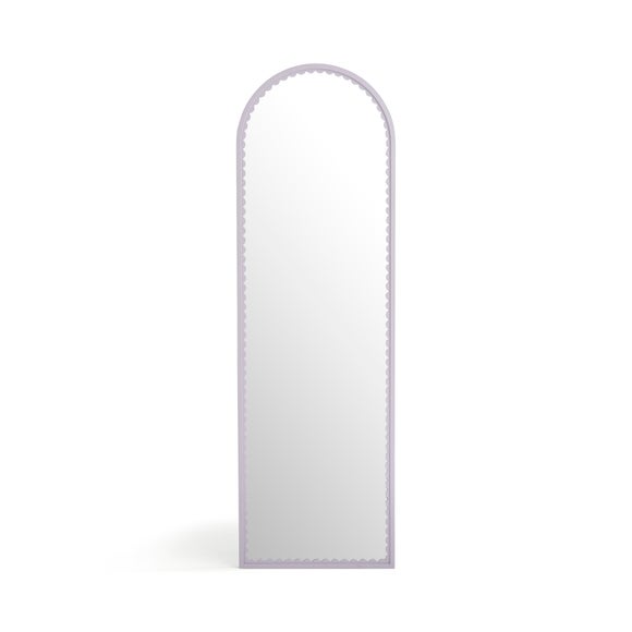 Remi Arched Scalloped Full Length Leaner Mirror, product image 3