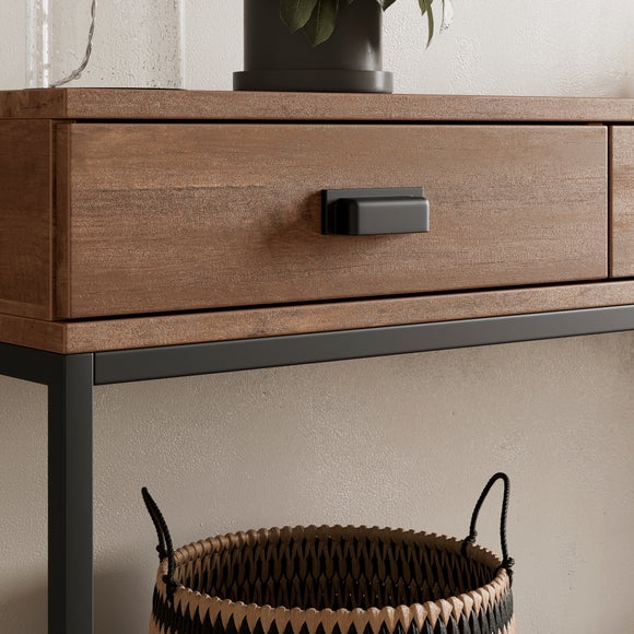 Fulton Extra Wide Console Table, Pine Effect