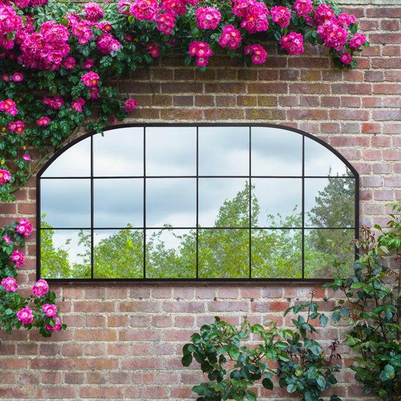 Arcus Arched Window Indoor Outdoor Wide Wall Mirror, product image 14
