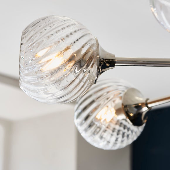 Vogue Asher Art Deco 8 Light Adjustable Ceiling Light
