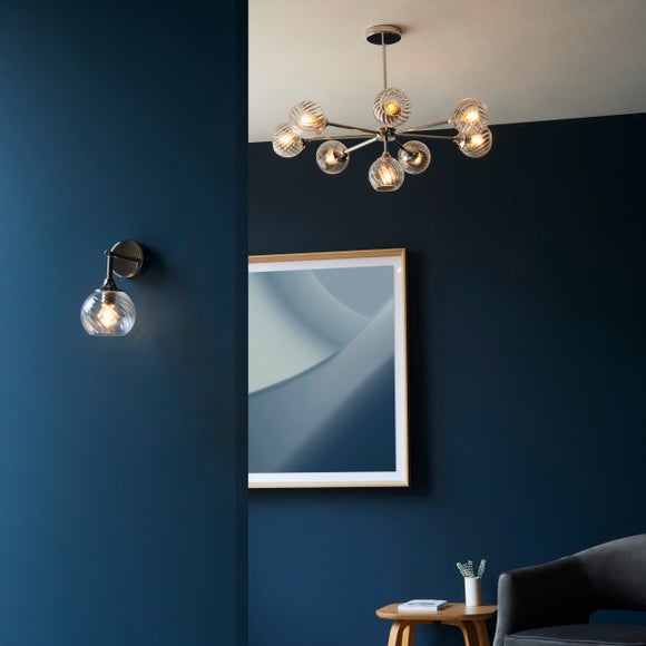 Vogue Asher Art Deco 8 Light Adjustable Ceiling Light