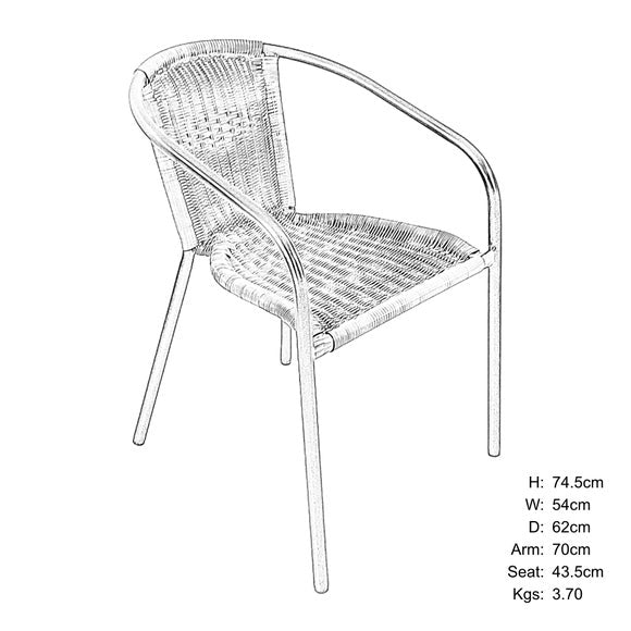 Summer Terrace Atlanta Round Bistro Table with 2 Springdale Chairs