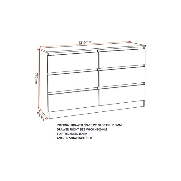 Walker 6 Drawer Chest, product image 7