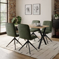 Ezra II 4 Seater Compact Rectangular Dining Table, product image 1