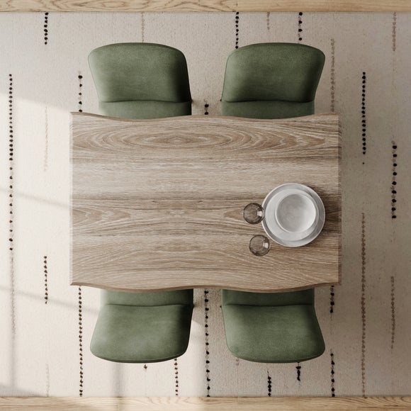 Ezra II 4 Seater Compact Rectangular Dining Table, product image 9