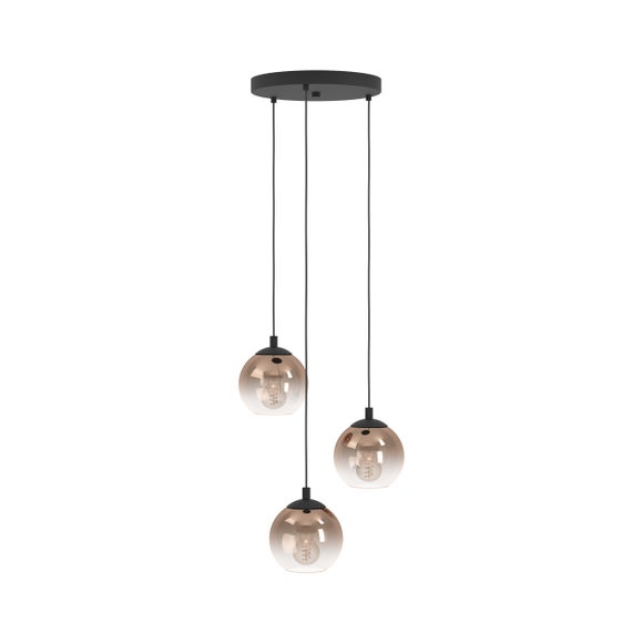 EGLO Ariscani 1 Ombre 3 Light Cluster Ceiling Light
