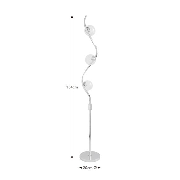 Penny 3 Light Floor Lamp