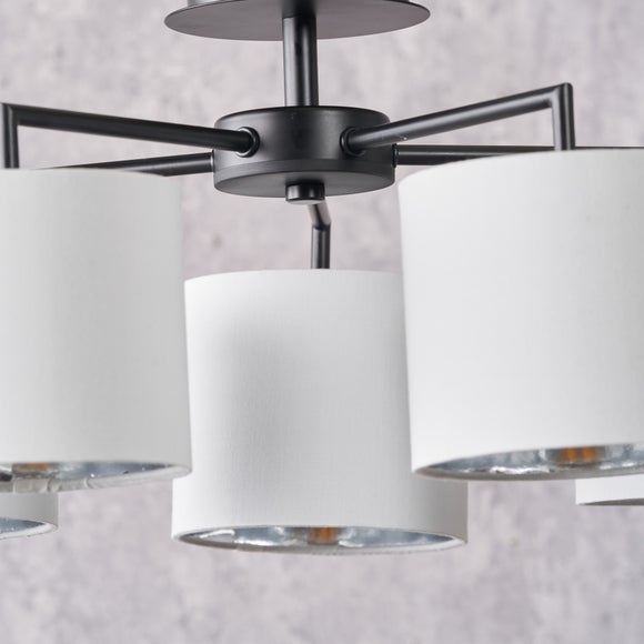Pacific Lifestyle Elin 5 Light Semi Flush Ceiling Light, product image 2