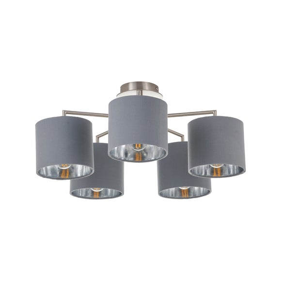 Pacific Lifestyle Elin 5 Light Semi Flush Ceiling Light, product image 10