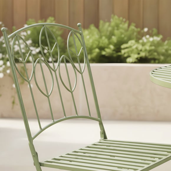 Rustic Leaf Metal Bistro Set, product image 3