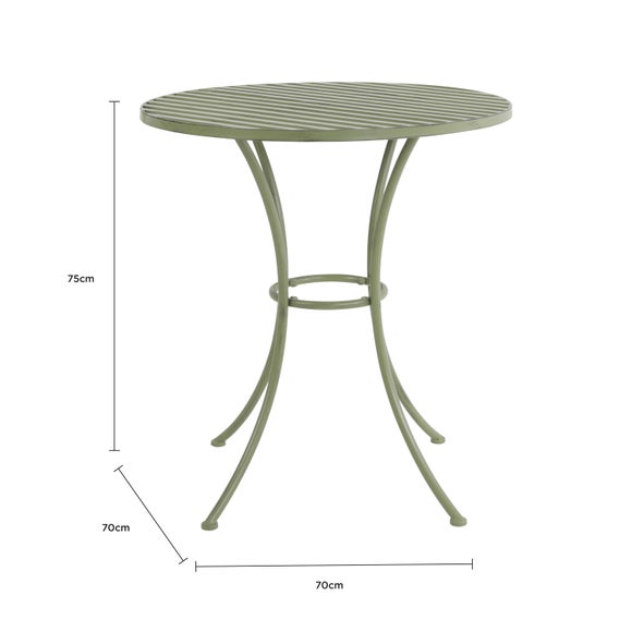 Rustic Leaf Metal Bistro Set, product image 9