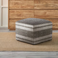 Pacific Lifestyle Stripe Outdoor Pouffe