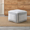 Pacific Lifestyle Greek Key Outdoor Pouffe
