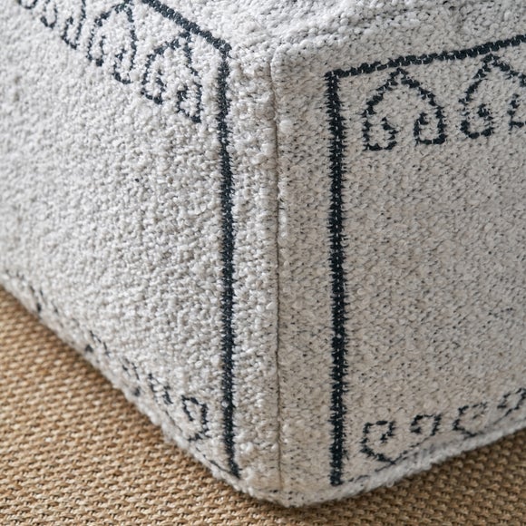 Pacific Lifestyle Greek Key Outdoor Pouffe
