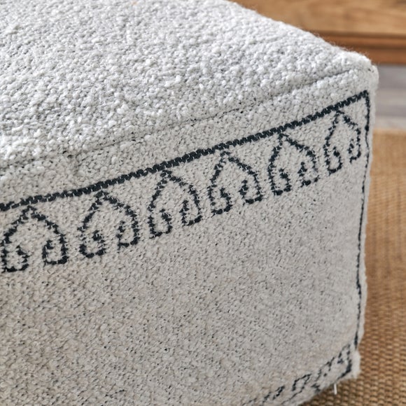 Pacific Lifestyle Greek Key Outdoor Pouffe