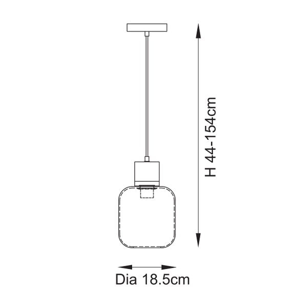 Vogue Tamara Adjustable Pendant Light, product image 6
