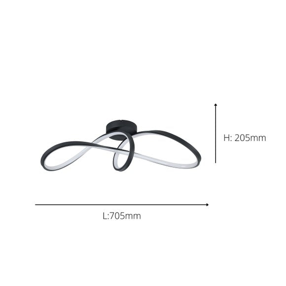 EGLO Calarossa-Z Smart Colour Changing LED Ceiling Light