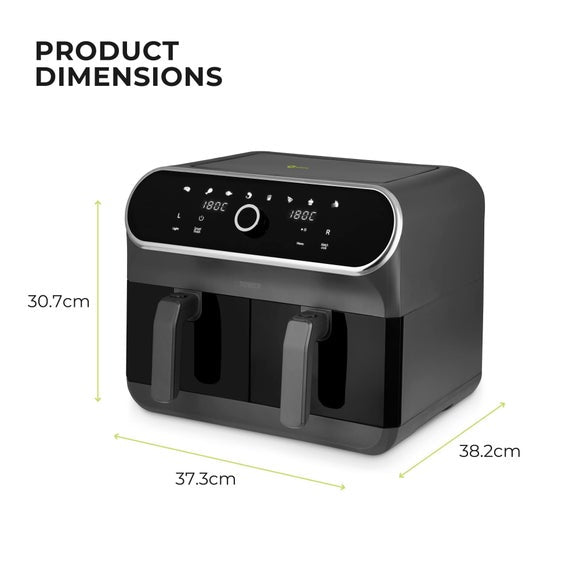 Tower 1700W Dual Baskets Air Fryer