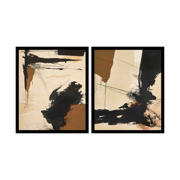 Artko Set of 2 Abstract Passion by J.D Lewis Framed Prints