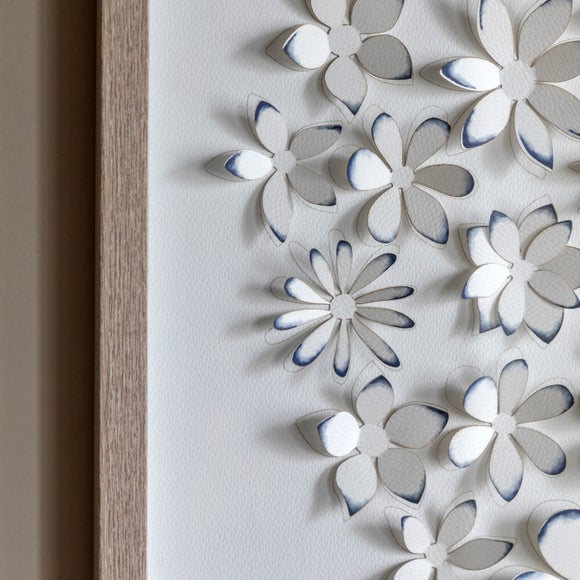Cedar and Sage Floral Detail Framed Wall Art